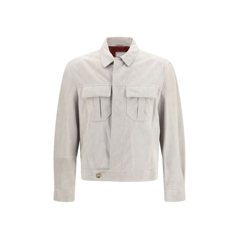 Brunello Cucinelli Men Suede Jacket